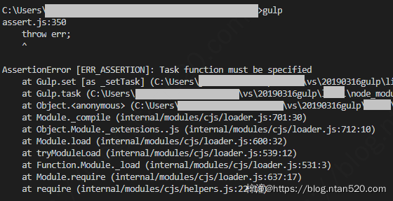 gulp解决task function must be specified错误插图1